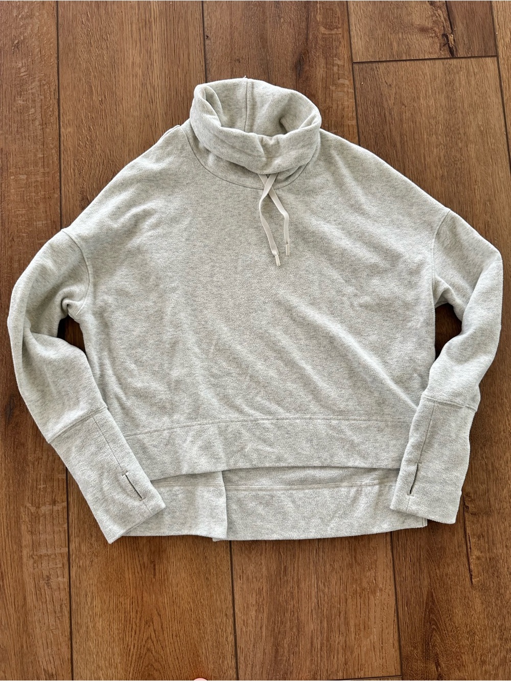 DSG Light Gray Funnel Neck Pullover Hoodie